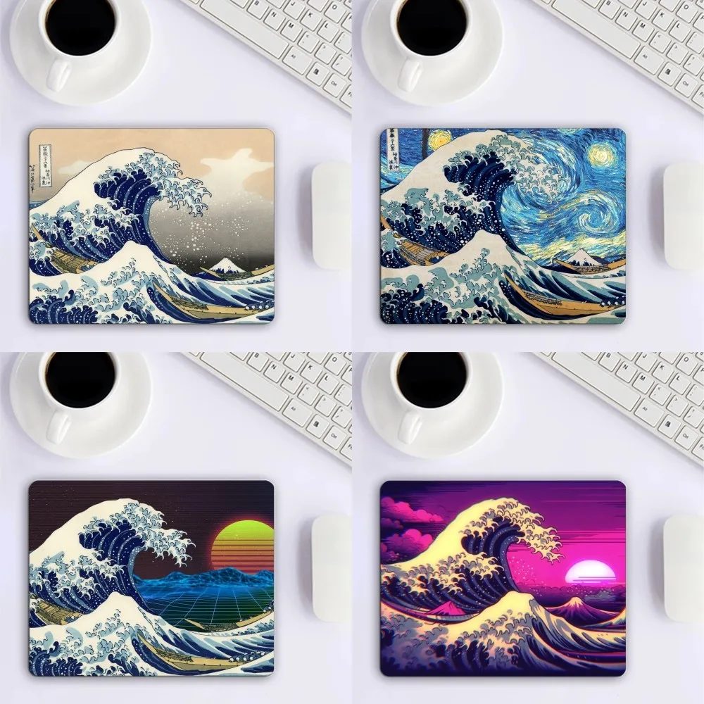 The Great Wave of Kanagawa Mousepad Mousepad Game Pc Accessories Overlock MouseMat Computer Desk Mat