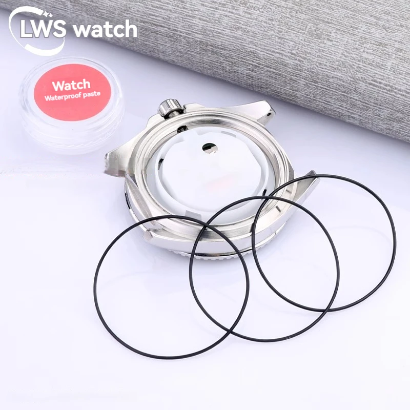 For CASIO Swordfish Series MDV-106 MDV106 Front Cover Glass and Back Cover Sealing Ring Waterproof Ring Gasket Watch Accessories