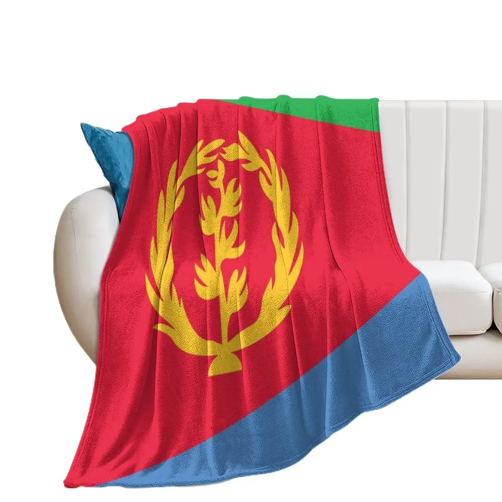 

Eritrea Flag Throw Blanket Decorative Beds Decoratives for sofa cosplay anime Blankets