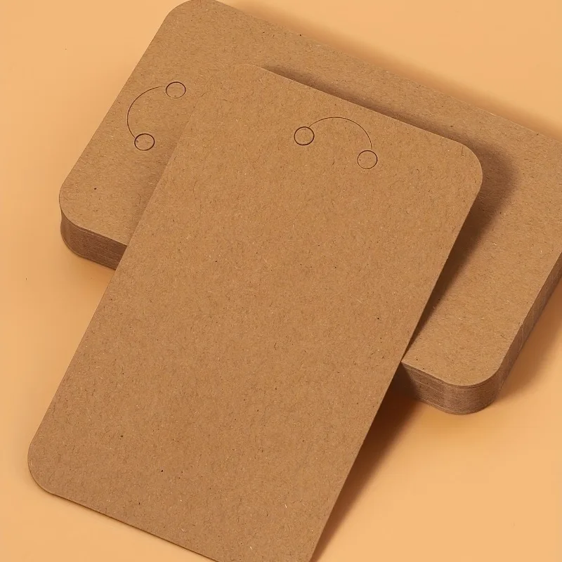 Key Chain Packaging Card Kraft Paper Card for Diy Jewelry Key Chain Display Cardboard Key Ring
