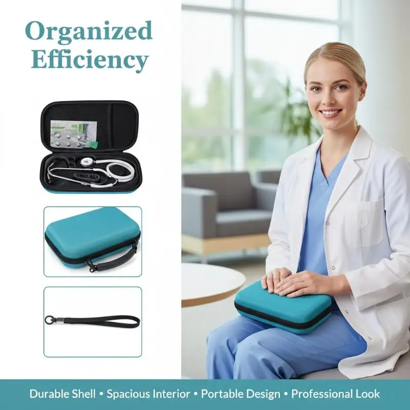 

Stethoscope Case Shockproof Stethoscope Bag Travel Portable Carrying Case Lightweight Stethoscope Storage Bag Organizer