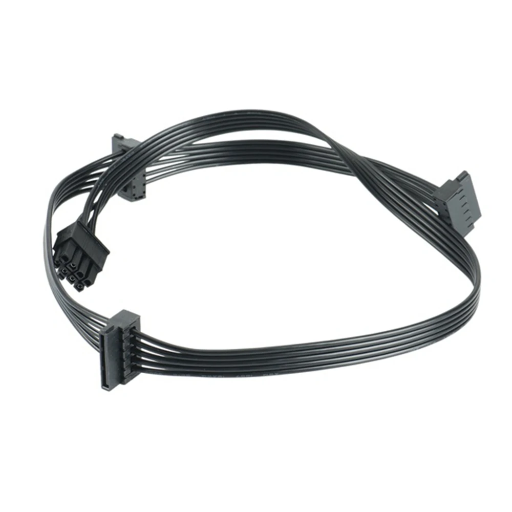 Hot 8 Pin 1 to 3 Port SATA Driver Power Supply Cable for CMX1200 CMX1000 CMX800 CMX700 CMX550, 8Pin to 3 SATA Cable