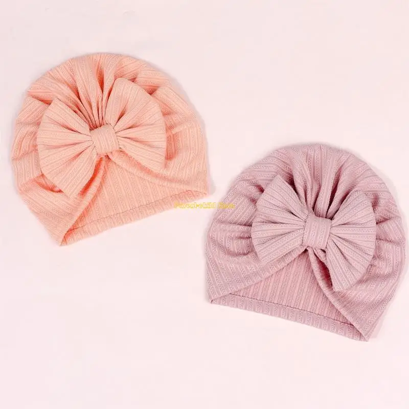 WXTD Topi Beanie Bayi Baru Lahir untuk Turban Bayi Topi Bayi Baru Lahir Topi Tengkorak Lembut Bayi Topi Ikatan Simpul Elastis