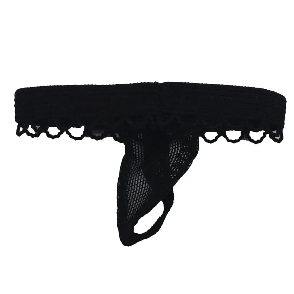 1/6 Scale Women Black Lace Thong for 12 Inches Action Figure