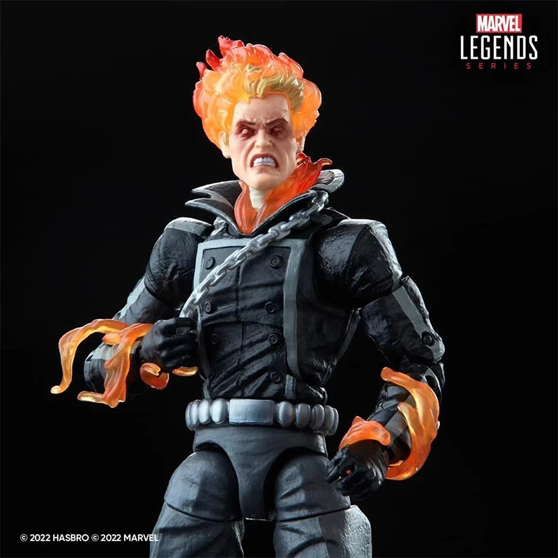 Neu auf Lager Hasbro Retro-Hängekarte Marvel Legends Series Ghost Rider 6-Zoll-Actionfigur Modell Geschenk Spielzeug Sammlerstücke