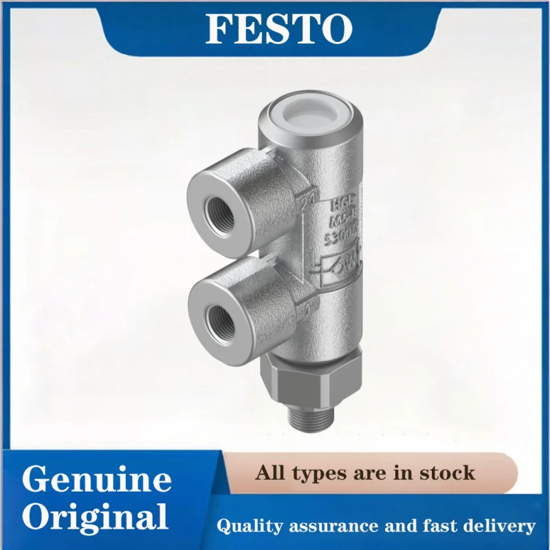 FESTO 530029-HGL-M5-B Piloted check valve M5 1/8 1/4 1/2 3/8 series Genuine Piloted non-return function high-performanc valve