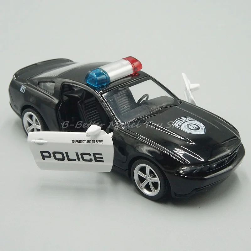 1:43 Diecast Metal Model Toy Mustang 2015 Police Patrol Wagon Pull Back Car