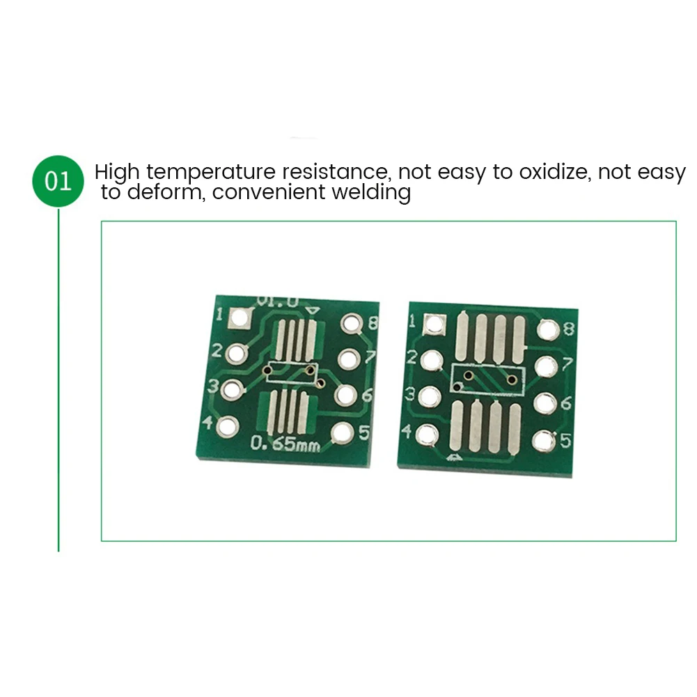 

A23F-200PCS TSSOP8 SSOP8 SOP8 To DIP8 PCB SOP8 SOP Transfer Board DIP Pin Board Pitch Adapter