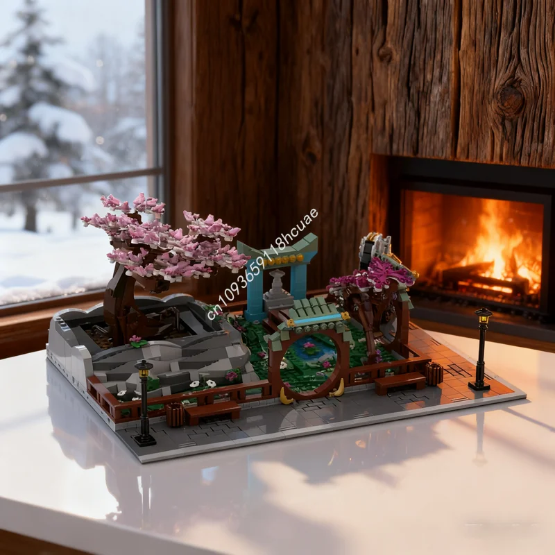 

1047 шт. MOC модульный китайский парк дисплей набор модульная модель строительные игрушки блоки DIY рождественские подарки творческая идея кирпич для детей