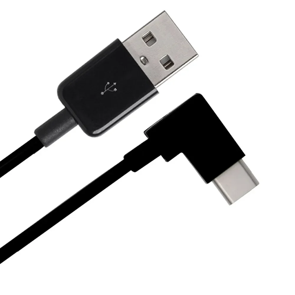 100cm USB3.1 Type-c data cable 90 degreed right angled USB-C to USB2.0 male charge & data cable for mobile phone & tablet