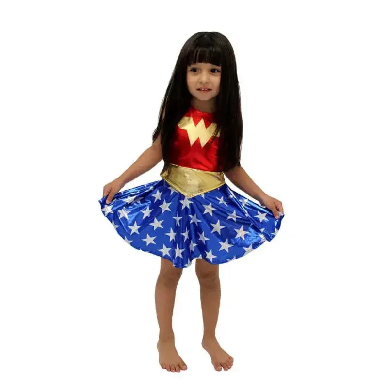 

2020 SuperHero Girls TuTu Dress Hot Halloween Costume (3-9Years) Diana Party Dress