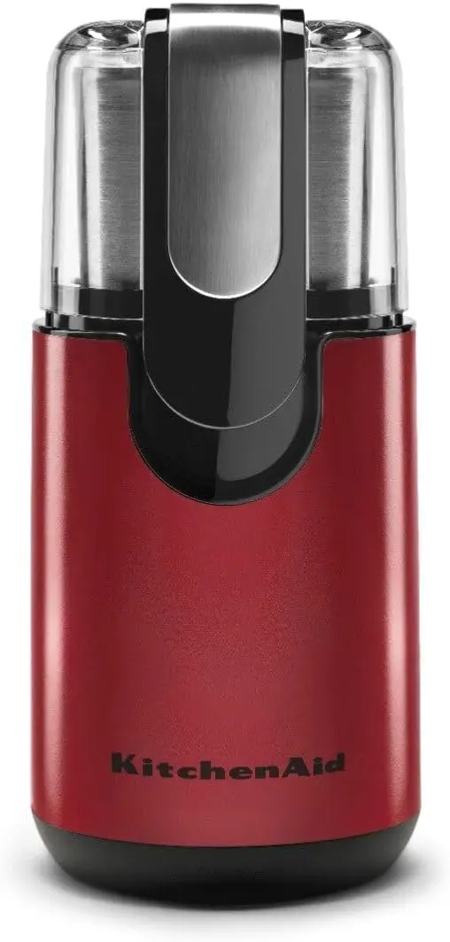

4 oz Stainless Steel Coffee Grinder with One-Touch Control, Red