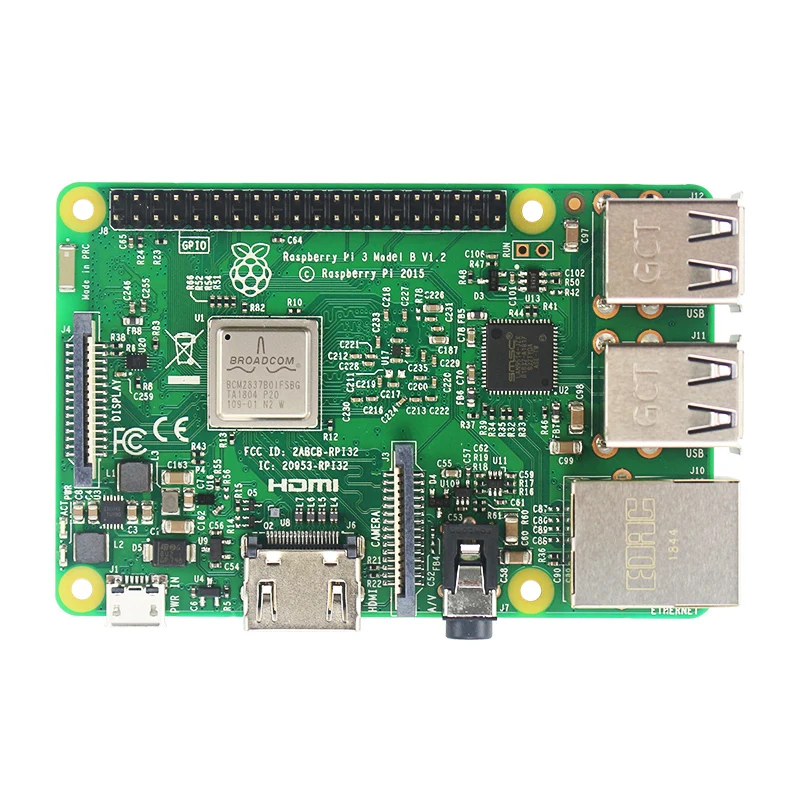 Raspberry Pi 3 Model B / B+ Board 1GB LPDDR2 SDRAM Broadcom BCM2837B0 Cortex-A53 64-Bit Wireless LAN Bluetooth RPi 3B 3B+