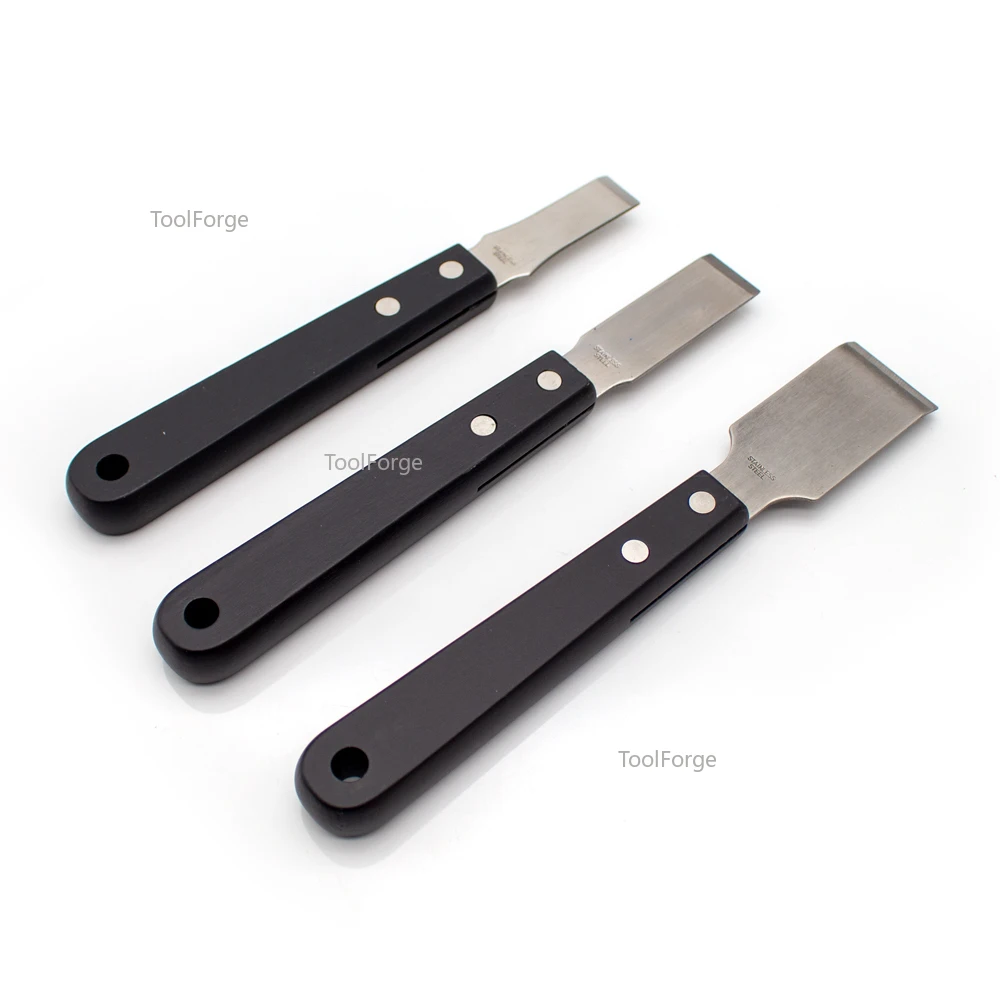 Car Window Glass Scraper Knife Manual Windshield Urethane Glass Bottom Glue Repairing Knife Set 15/20/30MM Stainless Steel Blade
