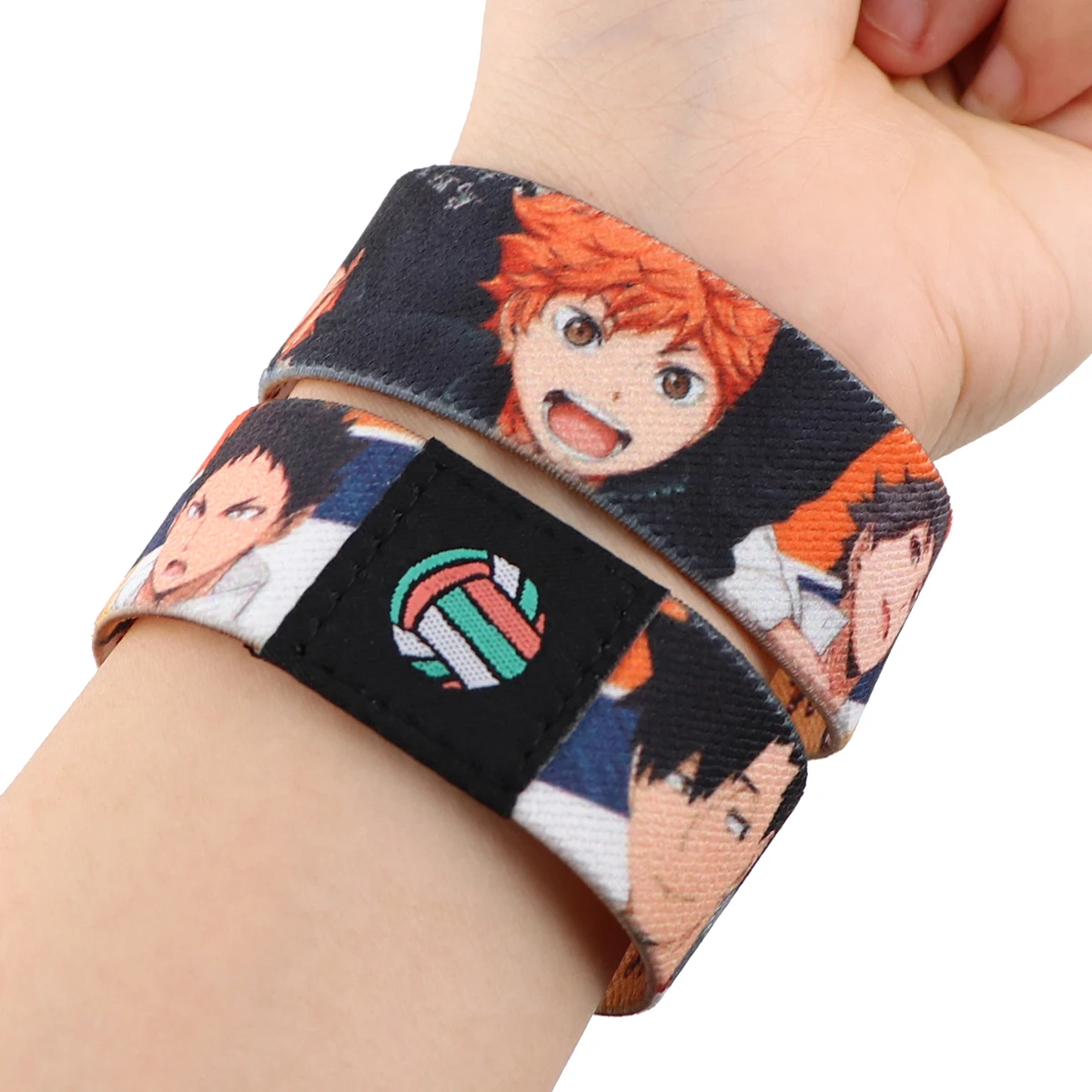 Anime Stretch Wristband Bracelet Haikyuu!! Flexible Wrist Band Cuff Bracelet Sports Casual Bangle for Women Men Fans Gifts