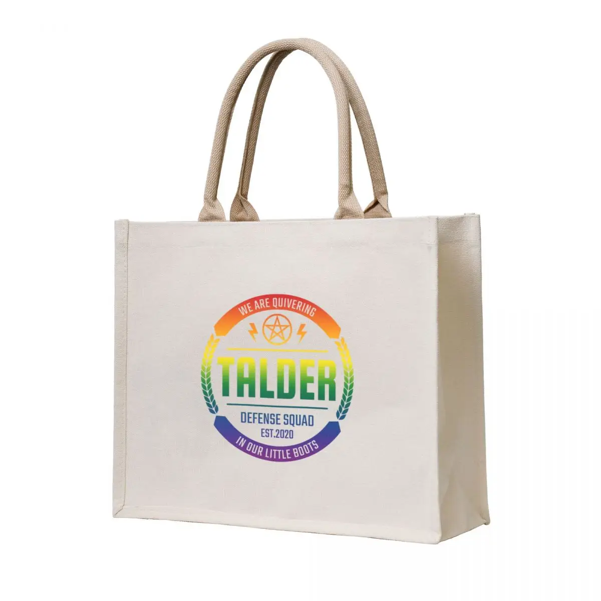 

talder defense squad 03 pride colors Tote Bag Beach bag shopper bag women canvas custom canvas