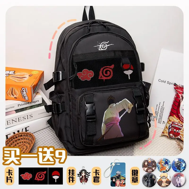 

Naruto New Cartoon Student Schoolbag Casual and Lightweight Shoulder Pad Waterproof Large Capacity Cute Backpack