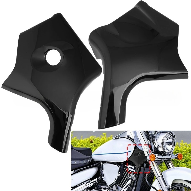 For Black Motorcycle Front Fork Cable Cover Fit Suzuki Volusia C50 VL400 VL800 Cruiser Modified Accessories
