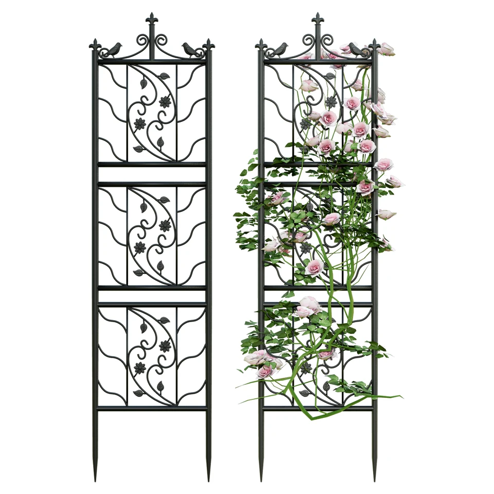 Tall Metal Garden Trellis for Climbing Plants