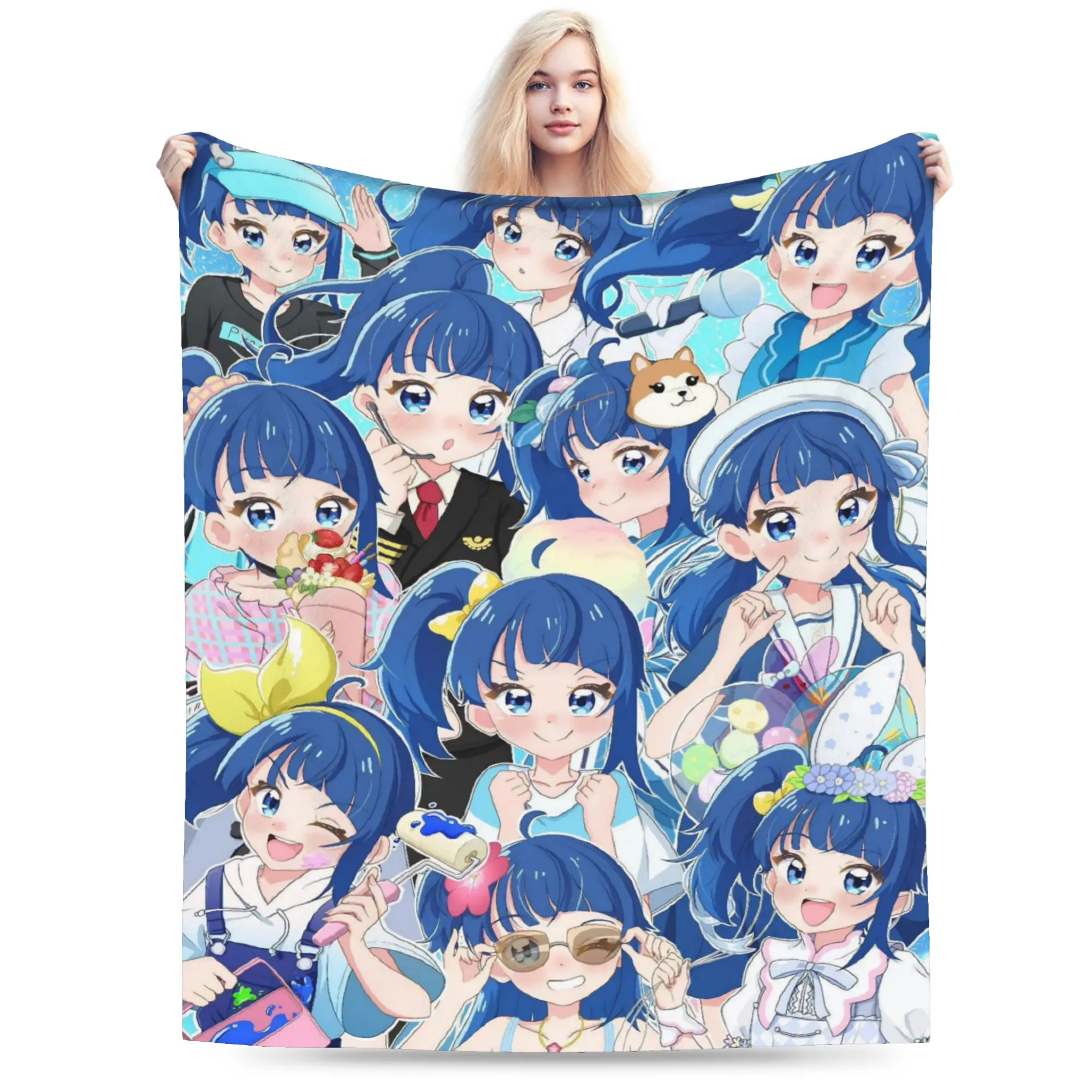 Soaring Sky Pretty Cure Accessories Blanket Super Soft Coral Fleece Plush  Throw Blankets Cozy Bedding Throws