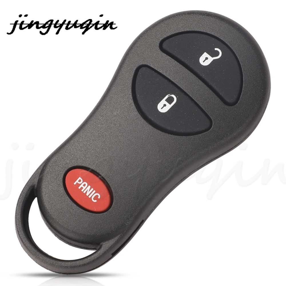 jingyuqin 10pcs 3 Buttons 315Mhz Remote key For Dodge Jeep Fit Chrysler Concorde 300M 2001-2004 GQ43VT17T GQ43VT9T Keyless key