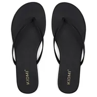 Evshine Women's Summer Flip Flops Comfort Memory Foam Thong Flip Flops Vegan Leather Flat Sandals Outdoor Unisex Beach Slippers - Image 2