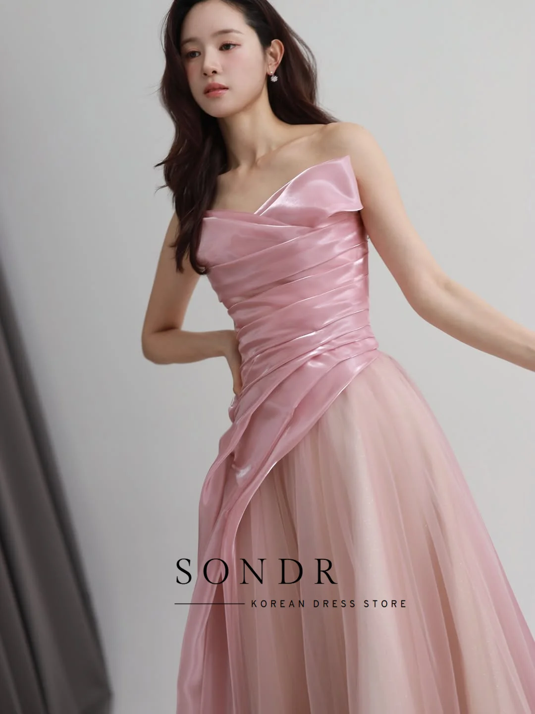 korean organza dress Light Blue Straps Organza Short Party Dress, Light Blue Homecoming Dress