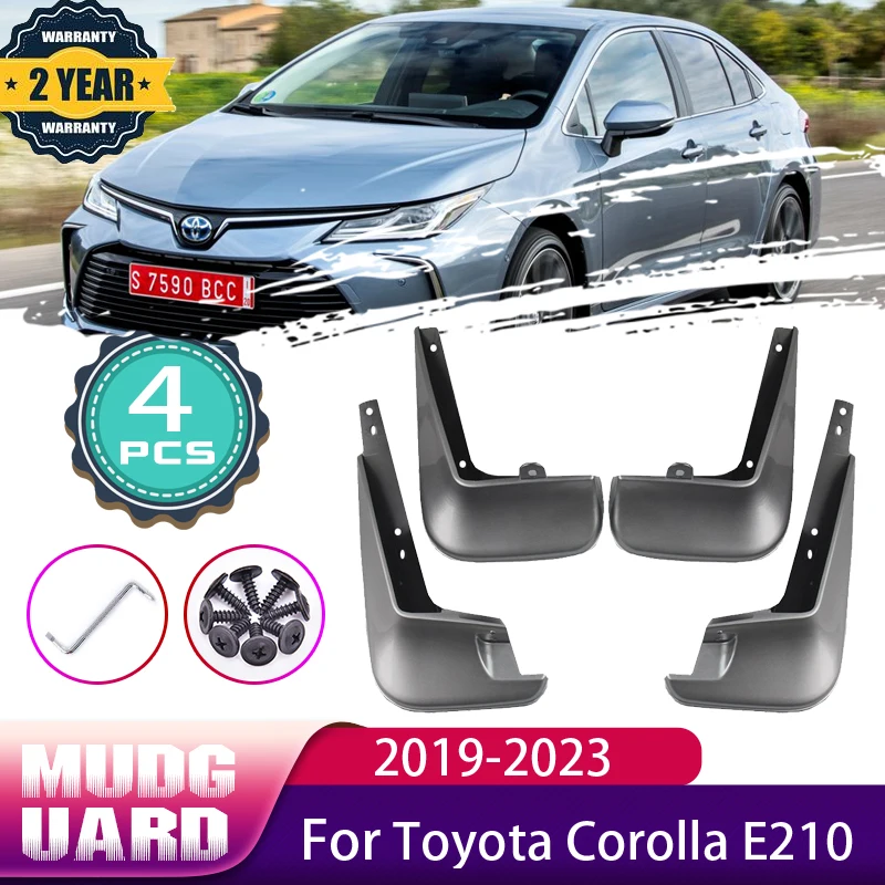 Car Baking Paint Mudguards for Toyota Corolla 2023 Accessories E210 2019~2022 Mud Flaps Splash Guards Front Rear Fender Mudflaps