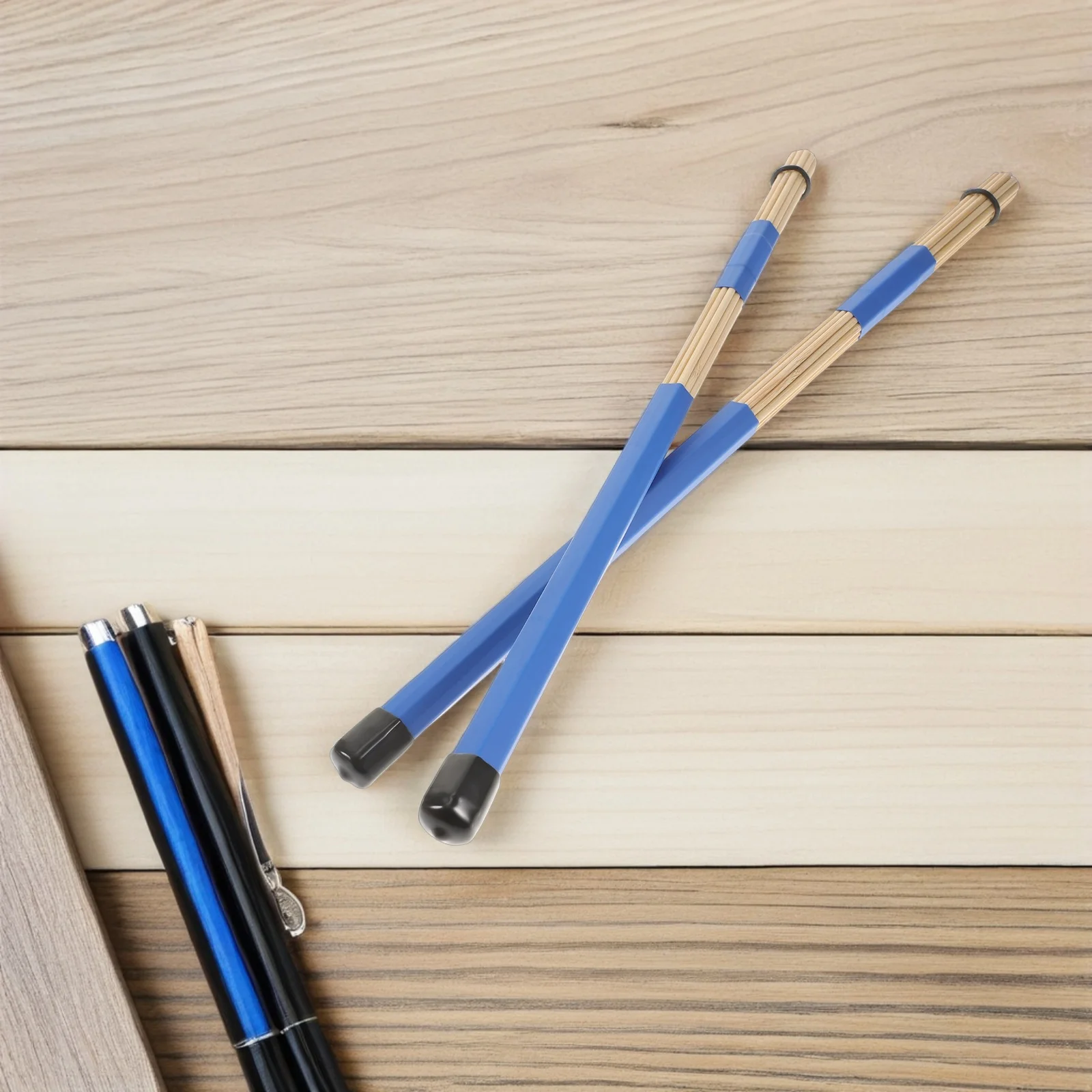 

19 Wooden Drumsticks for Percussion Jazz Accessories Blue Random Child Durable NonSlip Design Stylish Drum Set