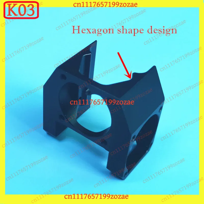 k3 Hexagon Heatsink Bracket Fan Duct Cooling Kit, 1 Set Bracket Duct with 3Pcs 3010 Cooling Fan for 3D Printer