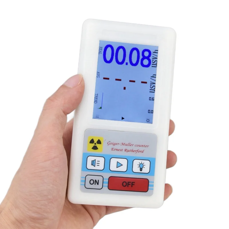 BR-6 Geiger Counter Easy Reading Multifunctional Radioactive Detector For Nuclear Radiation Electromagnetic Radiation