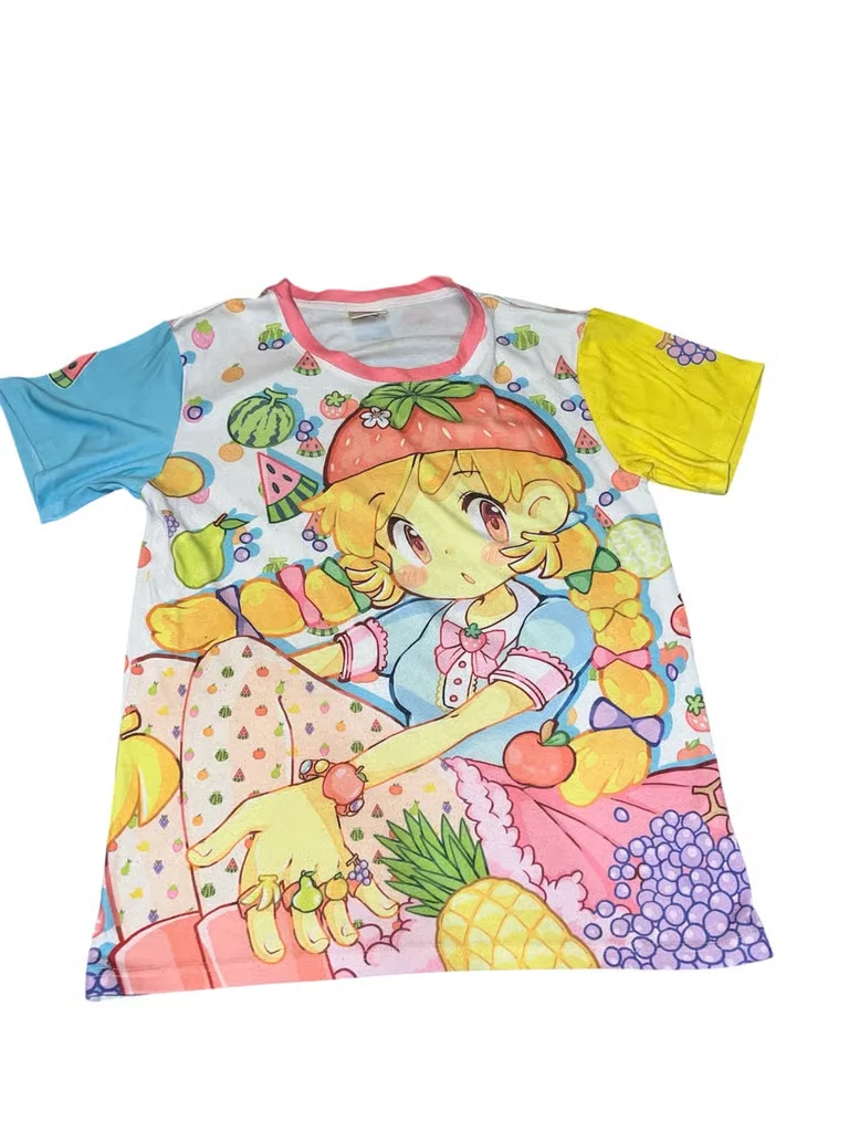 T-Shirt für Erwachsene und Kinder im Y2K-Harajuku-Stil, süßes Mädchen, magisches Mädchen, 3D-Druck, lockeres T-Shirt für Studenten, beste Freundin, Paar, Top, trendig – Detail 5