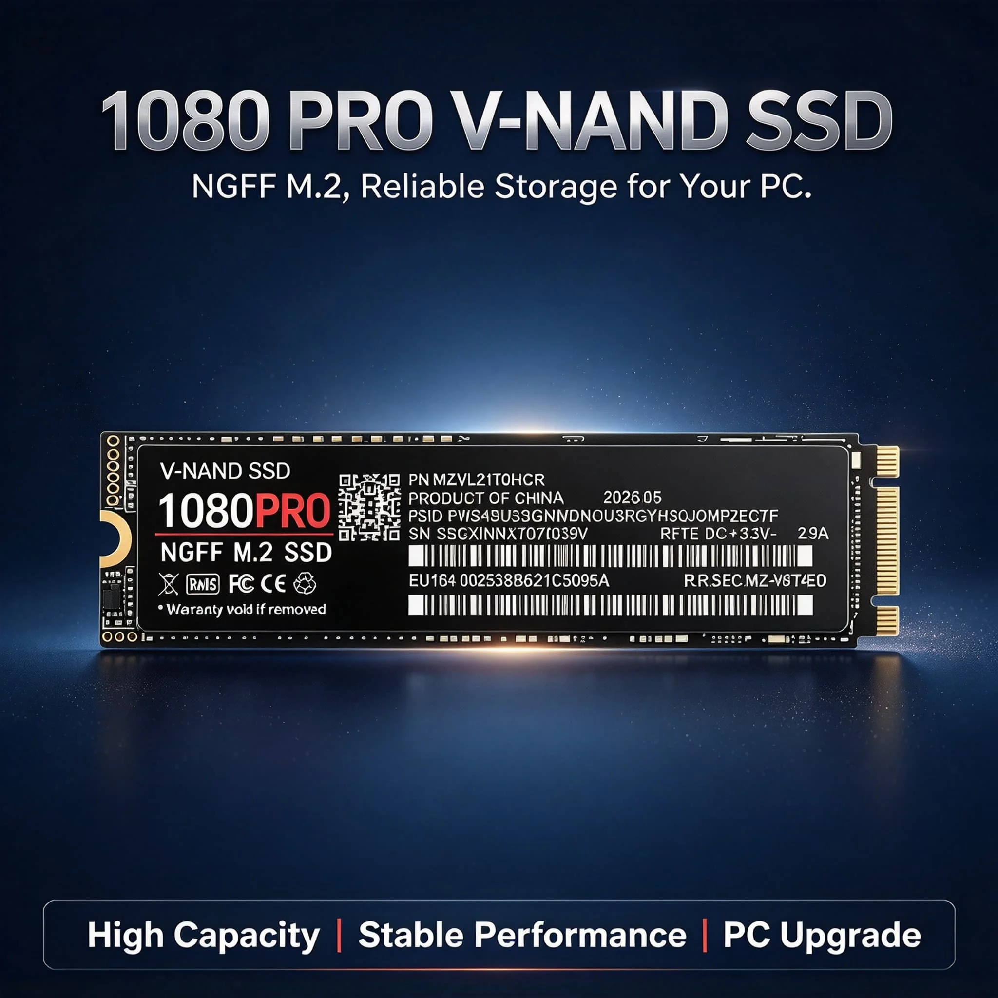 1080PRO NGFF SSD M2 SATA3 4TB 2TB 500GB 1TB Inside Solid State Drive for Laptop Desktop Computer Internal Solid State Disk M2 PC