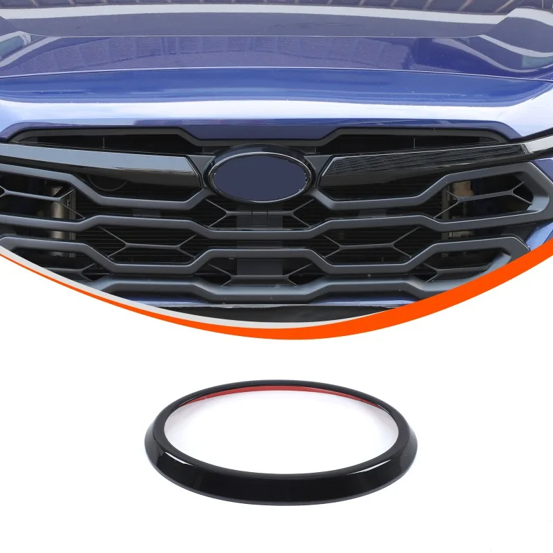 

ABS For 2024+ Subaru Crosstrek Front Emblem Trim Rings Cover Frame Automotive Body Trim Accessories Exterior Car Accessories