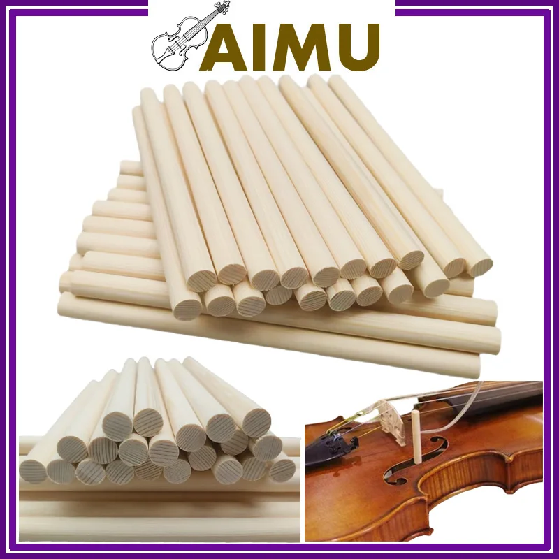 

5pcs Spruce Wood Cello Viola Violin Sound post 4/4 3/4 Soundpost for Fiddle Luthier Repair Accessories