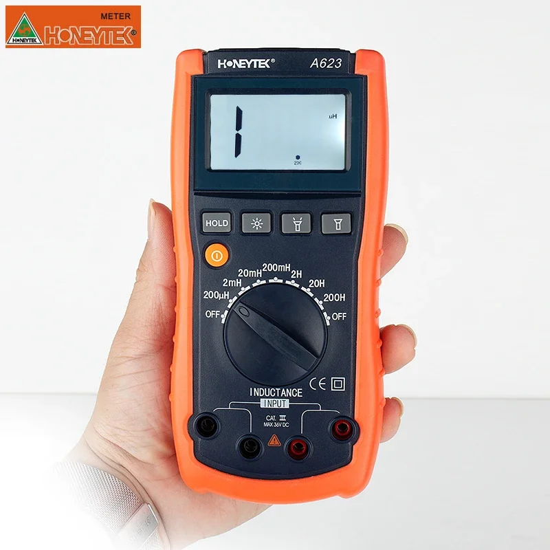 Wanptek A623 Digital multimeter Capacitance Inductance Resistance Meter tester LCR Meter Triode test Backlight withe work light