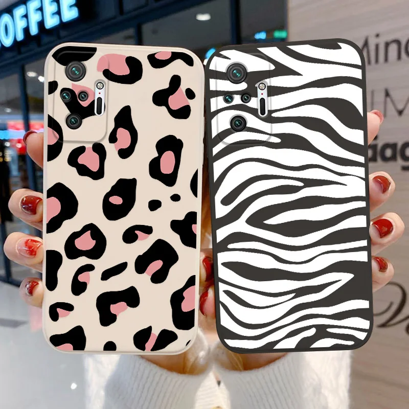 

Cute Leopard Soft Case For Xiaomi Redmi Note 12 Pro 10 9 8 9s 10s 11s 11T 12T 9c 10c Poco X3 X5 M3 M4 M5 F3 Mi 11 Lite 5G Cover