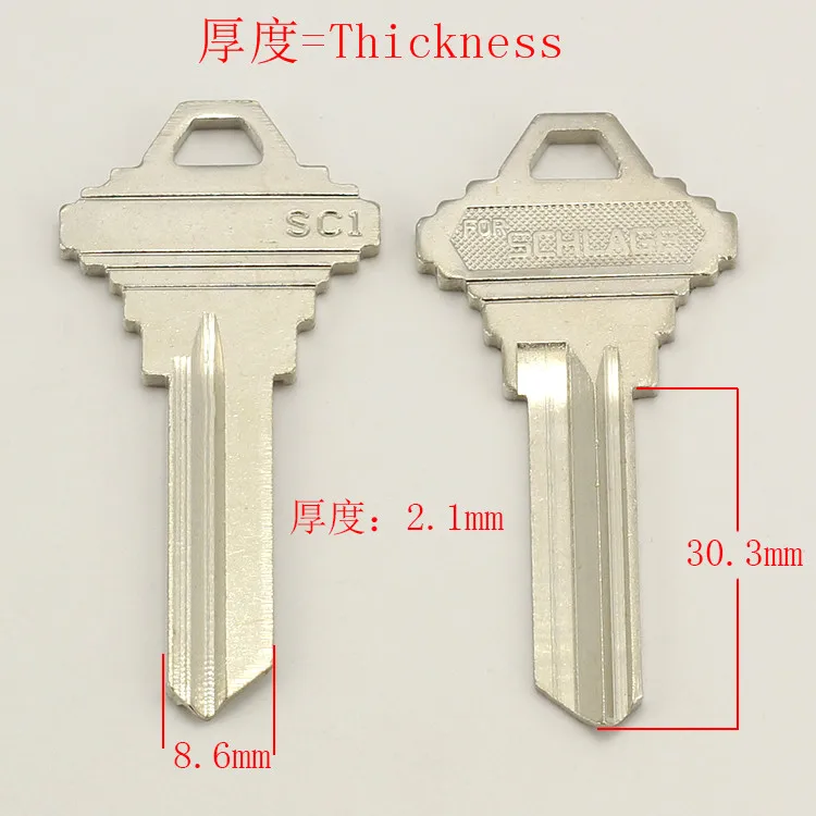 

A047 Empty Key Blank House Door Blanks Keys Wholesale 20 pieces