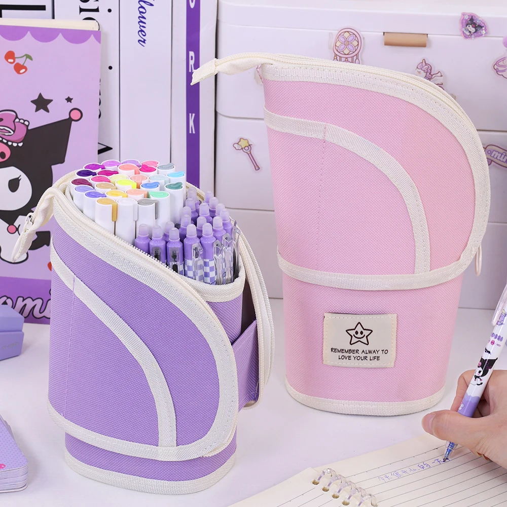 الوقوف حقيبة القلم طالب القرطاسية علامة الحقيبة حامل القلم الرصاص اللوازم المدرسية سروال قصير المنظم هدية للفتيات الصبي