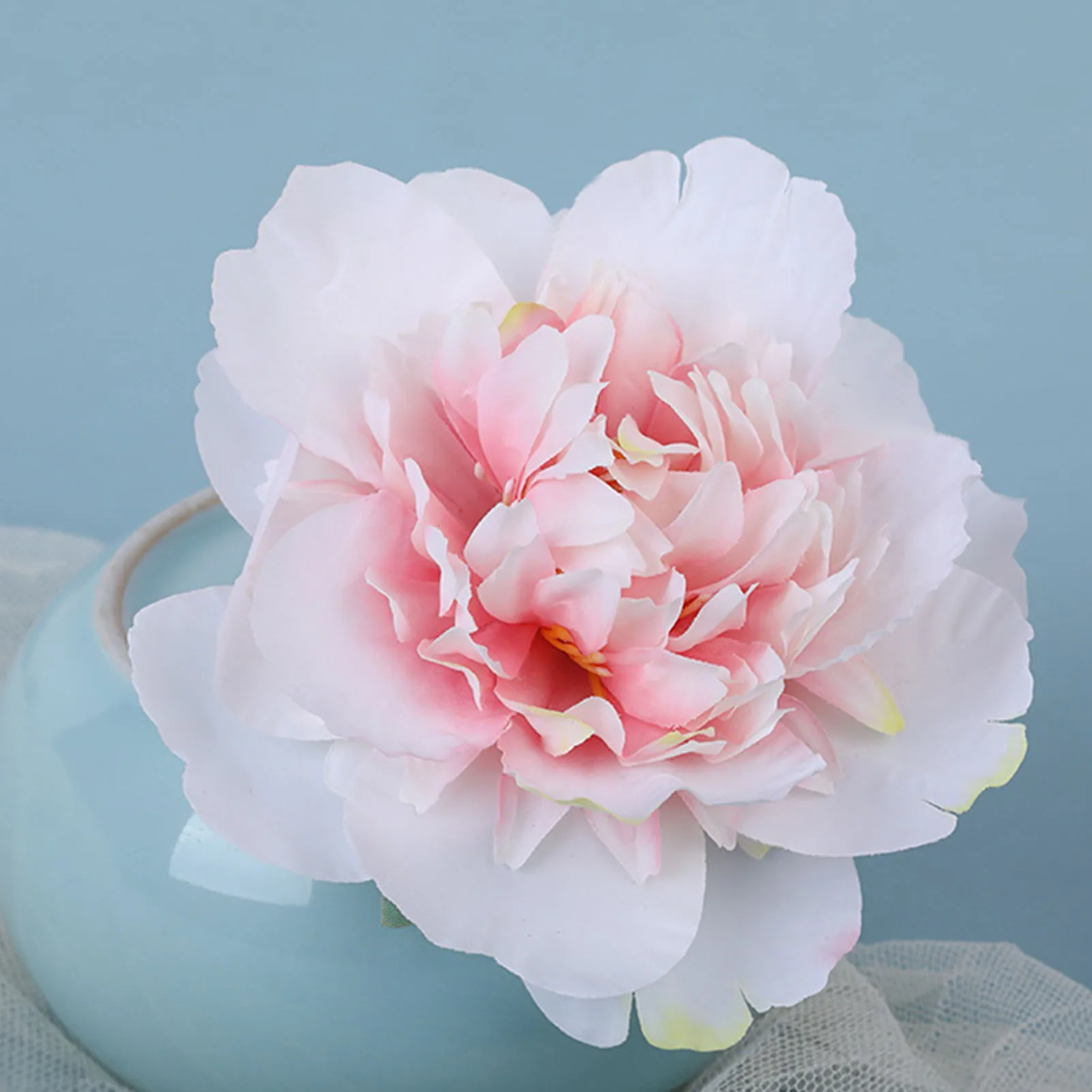 Vintage Chinese Style Hair Clip For Women Artificial Simulated Gauze Flower Duckbill Clips Elegant Exquisite Floral Hairpin image 6