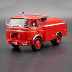 Diecast 1:43 Scale Berliet GAK French Fire Truck Alloy Vehicle Model Finished Simulation Collection Decoration Gift Toys Display