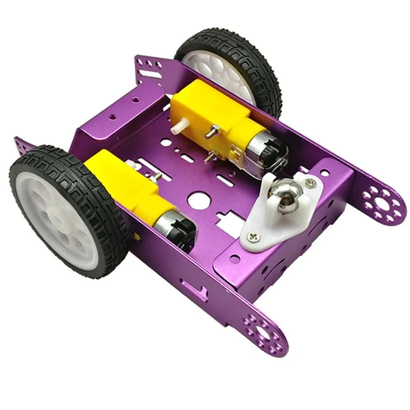 Aluminum Alloy Trolley, Robot Trolley, Smart Trolley Chassis Alloy Chassis 2-wheel Trolley DIY New Model