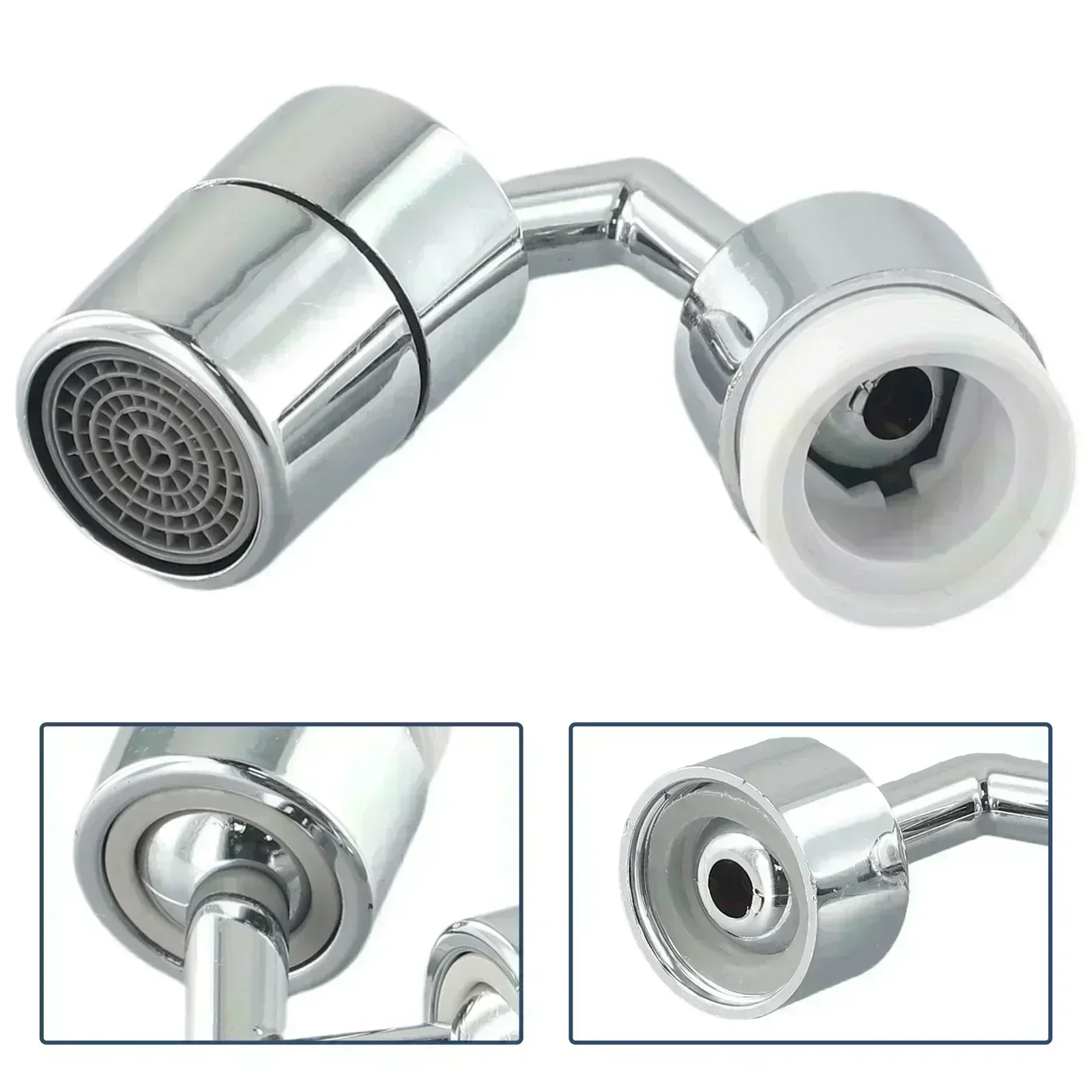 Rotatable Faucet Aerator Faucet Sprayer Head 720° Rotation Faucet Water Bubbler Splash-Proof Rocker Arm Saving Water Tap Nozzle