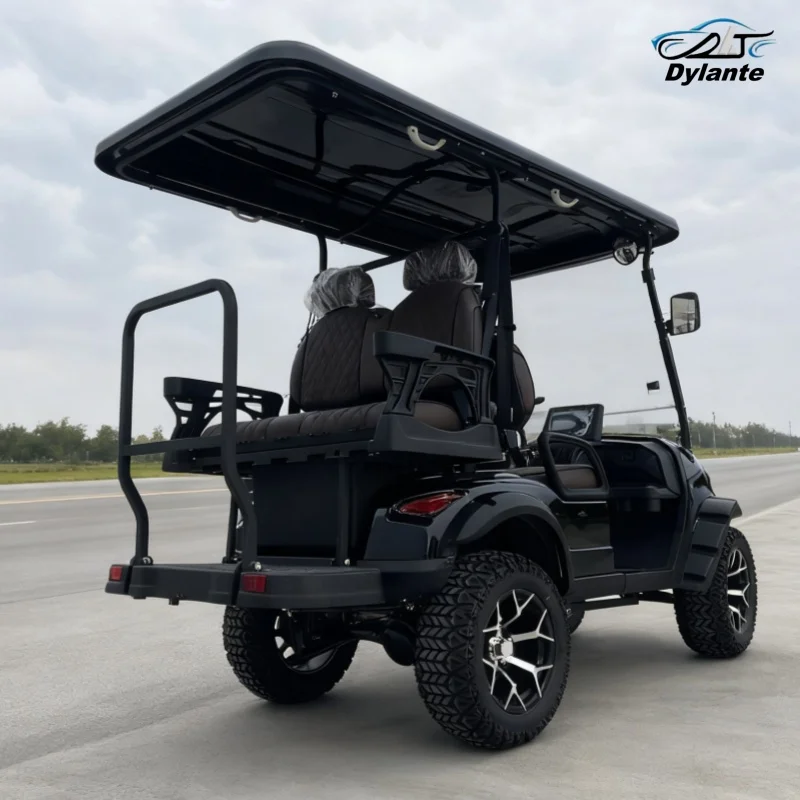 تصميم جديد 48/60/72 فولت بطارية الرصاص الحمضية تعمل بالطاقة عربات الغولف نادي السيارات 3 صفوف 6 مقاعد عربة جولف كهربائية الجملة والتجزئة #2