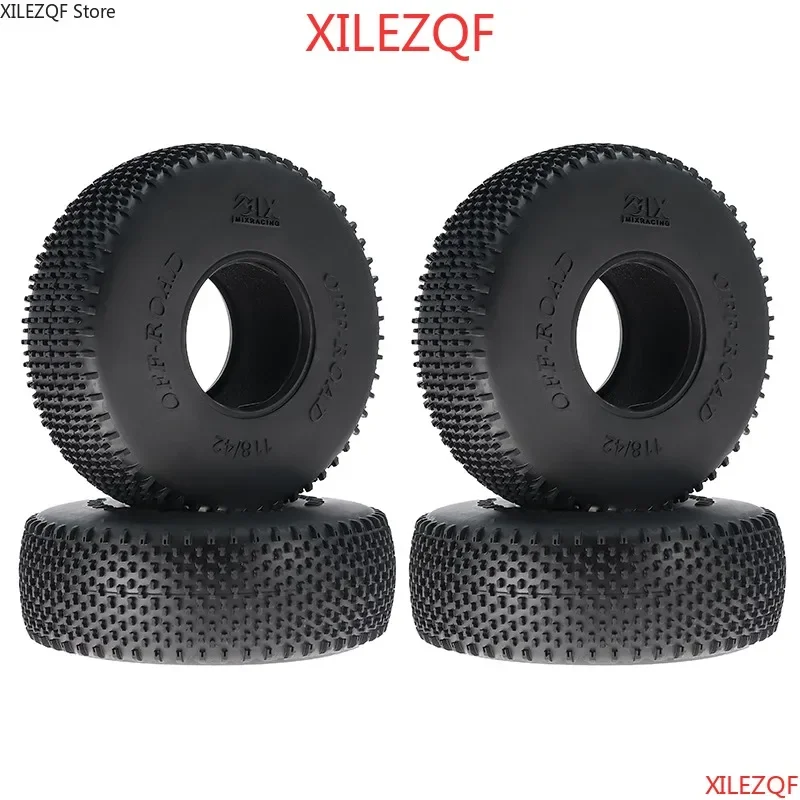 

XILEZQF 118mm 1.9' Rubber Tires Wheels Tyres for 1/10 RC Crawler Axial SCX10 II/III Traxxas TRX4/TRX6 RC4WD D90 Redcat MST LK07