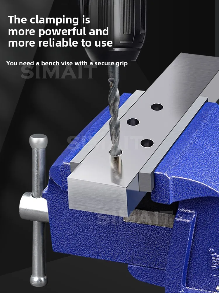 Heavy-Duty Bench Vise 6 Inch | Multi-Function Workbench Clamp | Industrial/Home Use