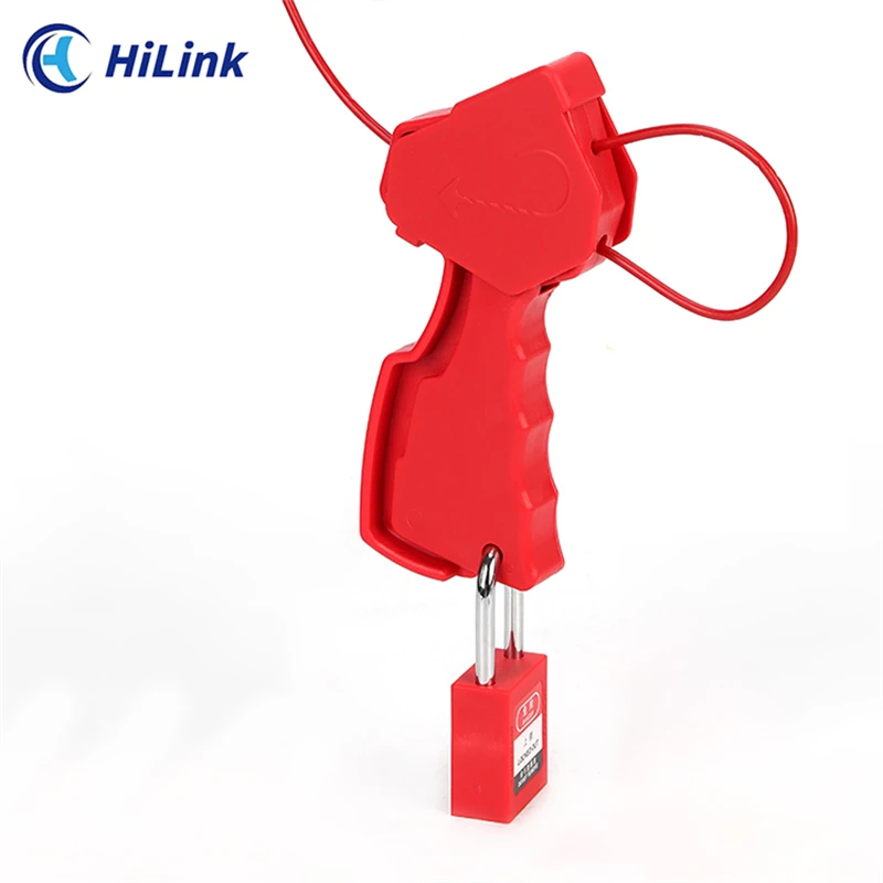 Convenient And High-quality Industrial Customized 3.3mm*2.4m Adjustable Hand-hold Safety LOTO Cable Lockout Tagout