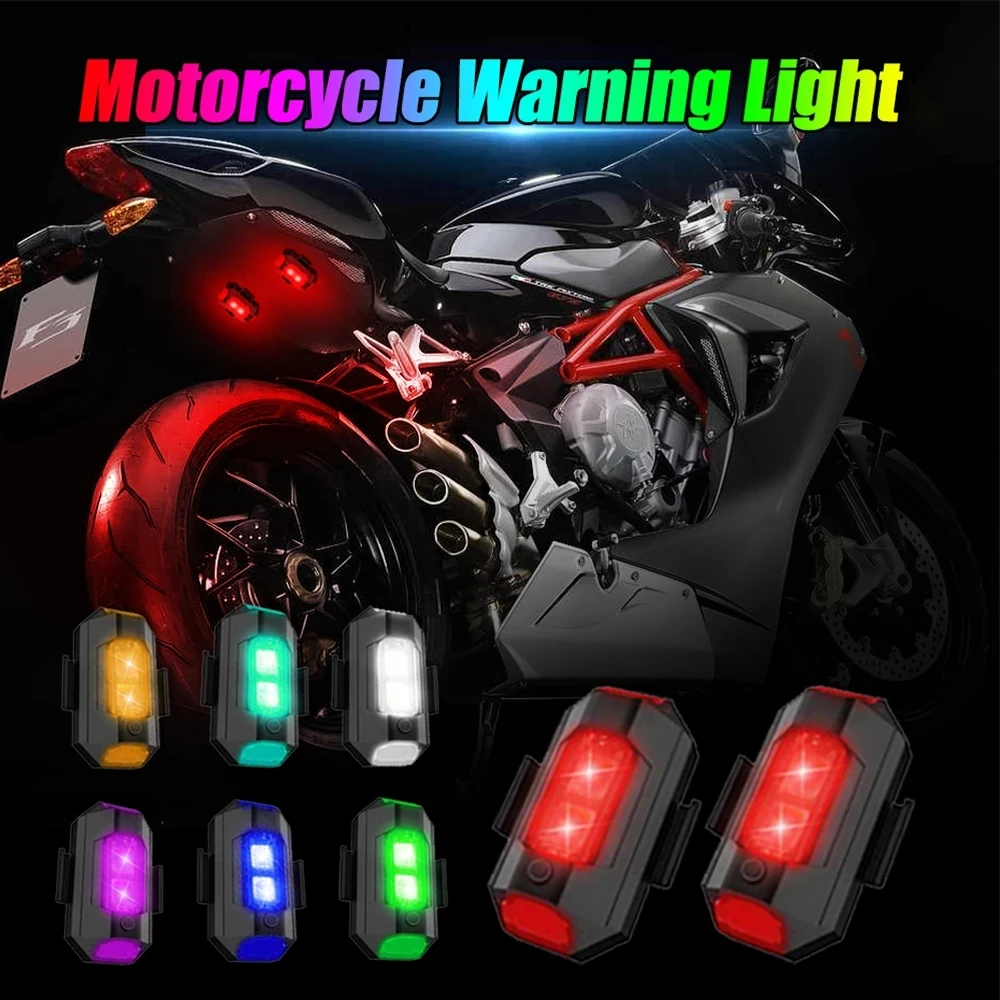 OKEEN LED Anti-collision Warning Light For Car Universal Drone With Strobe Lights RGB Motorcycle Tail Light Mini Signal Lamp 12V