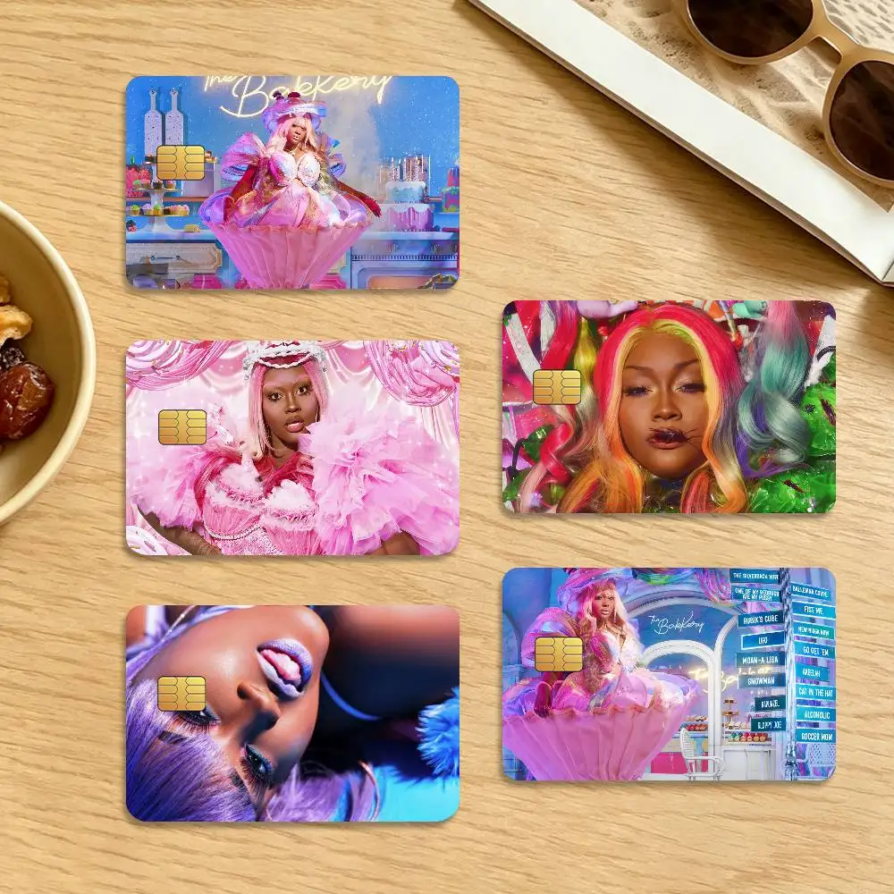 Rapper CupcakKe The BakKery 4Pcs Waterproof Scratch Resistant Card Skin Stickers Fashion Decorative for Credit Debit Bank