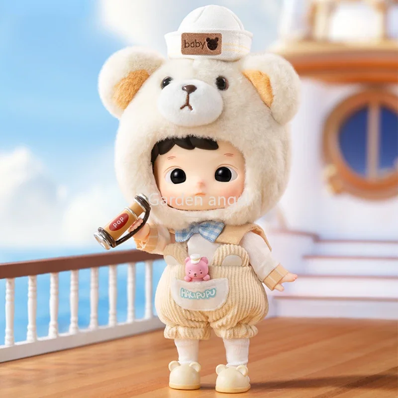 

POP MART HACIPUPU Captain Bear Mobile Doll Toy Kawaii Doll Action Figure Toys Caixas Collectible Figurine Model Mystery Box